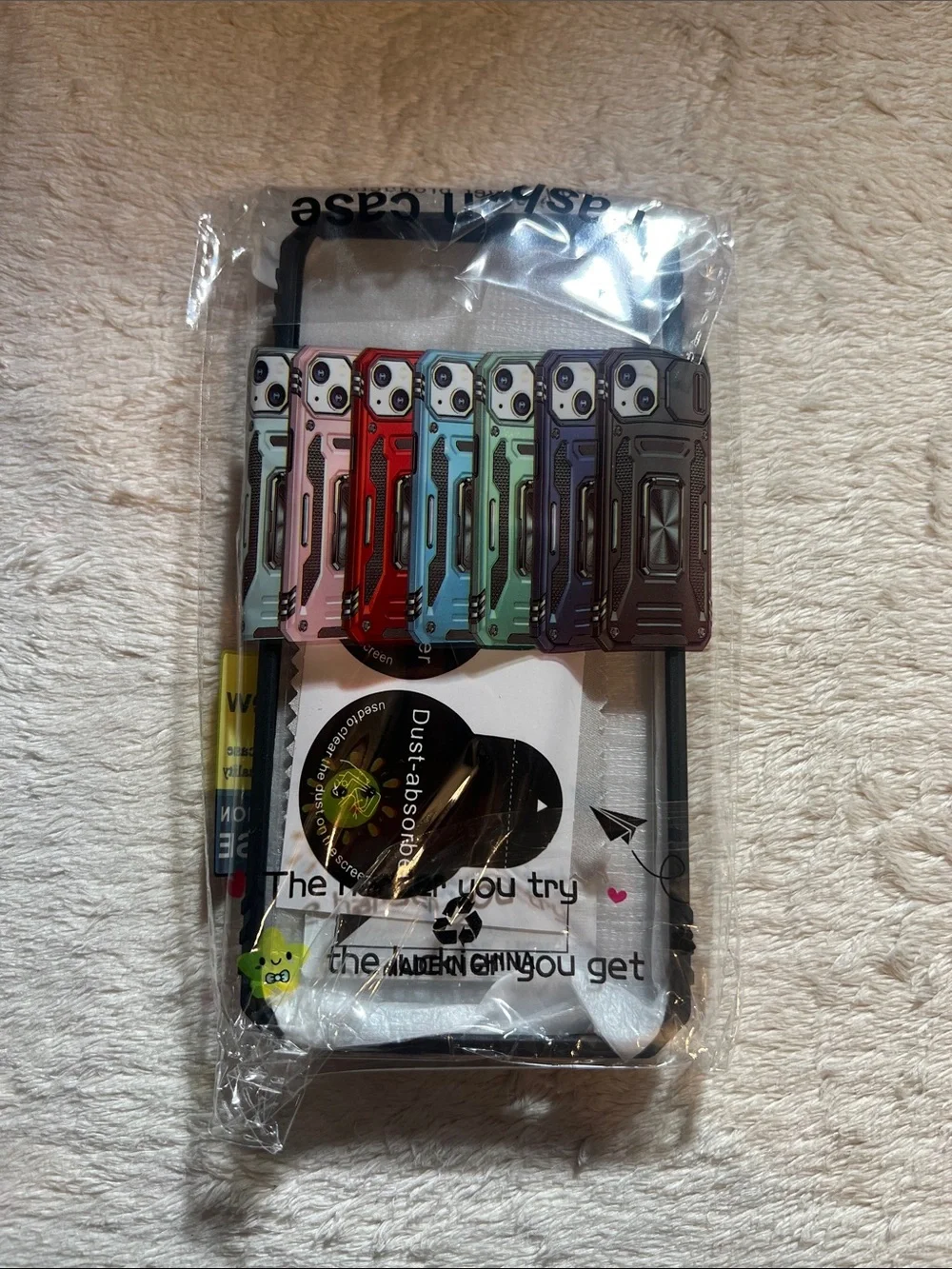 Samsung Galaxy S24/S25 Purple Hard Phone Case and Screen Protector